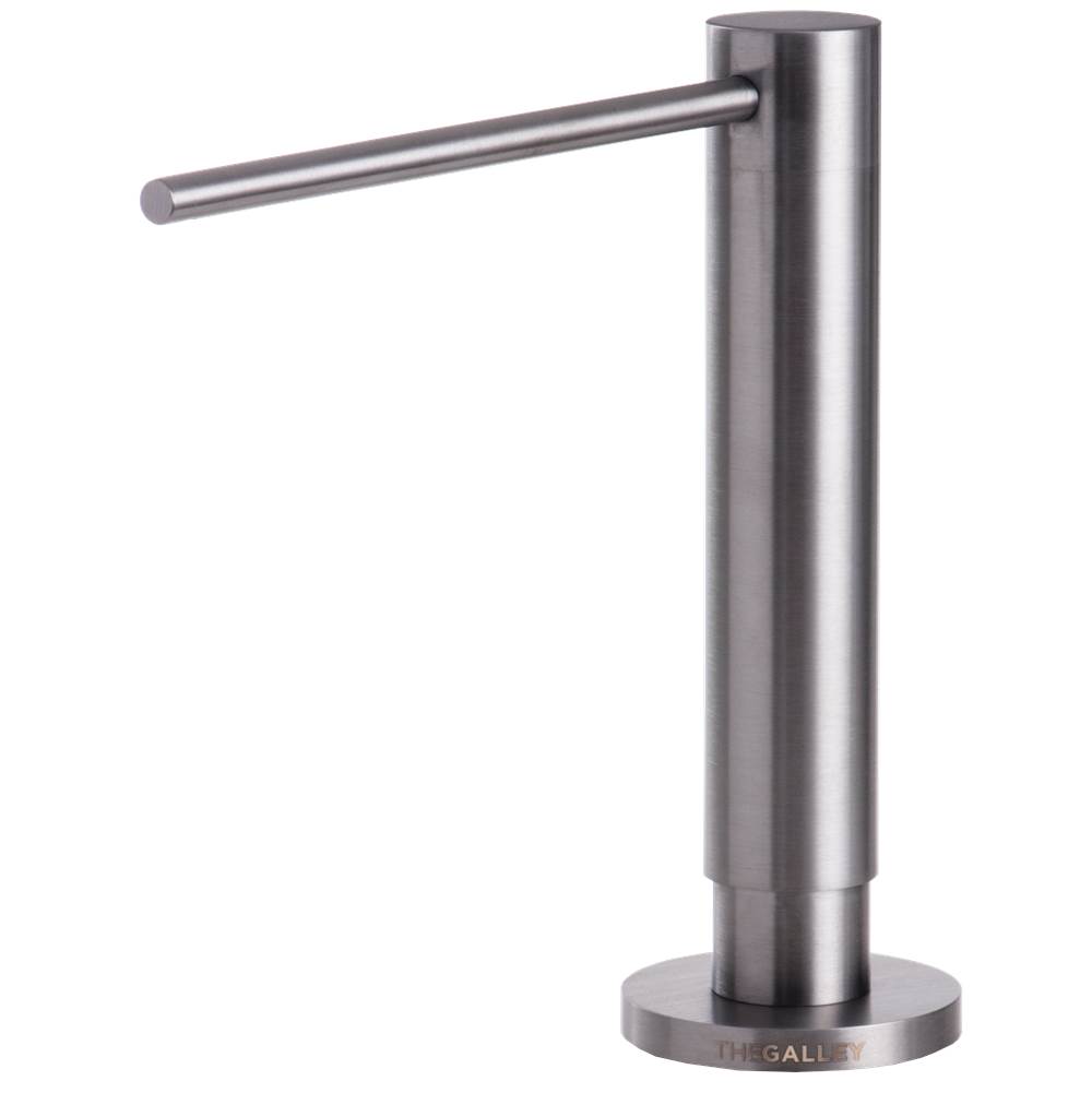 The Galley Ideal Soap Dispenser in PVD Gun Metal Gray  Finish Stainless Steel
