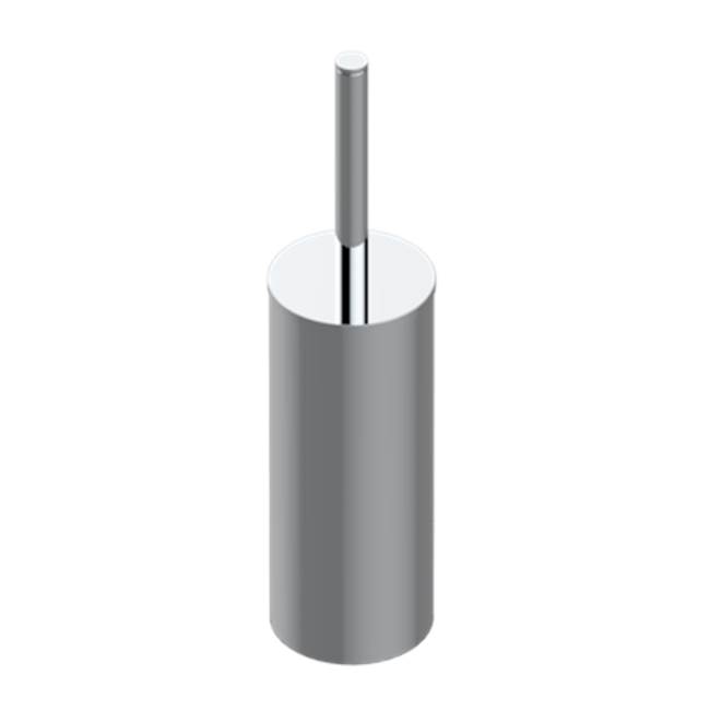 THG Metal toilet brush holder with brush with cover floor mounted