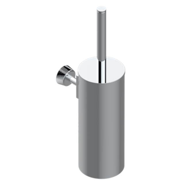 THG Metal Toilet Brush Holder With Brush With Cover Wall Mounted