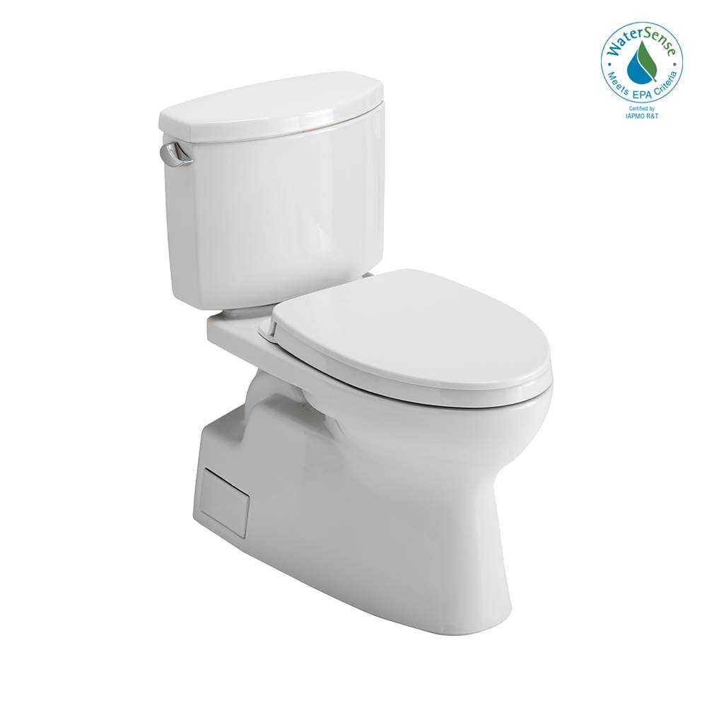 TOTO Toto® Vespin® II Two-Piece Elongated 1.28 Gpf Universal Height Toilet With Cefiontect And Ss124 Softclose Seat, Washlet+ Ready, Cotton White