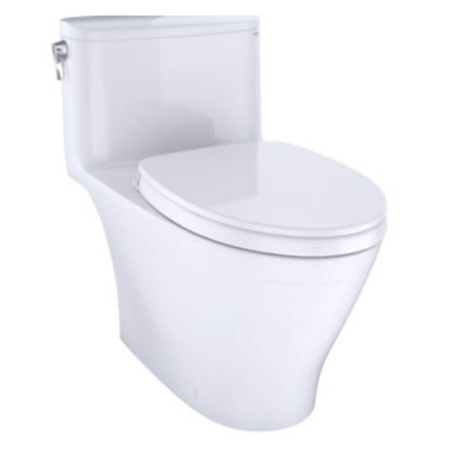 TOTO Nexus® 1G® One-Piece Elongated 1.0 GPF WASHLET® plus and Auto Flush Ready Universal Height Toilet with CEFIONTECT, Cotton White