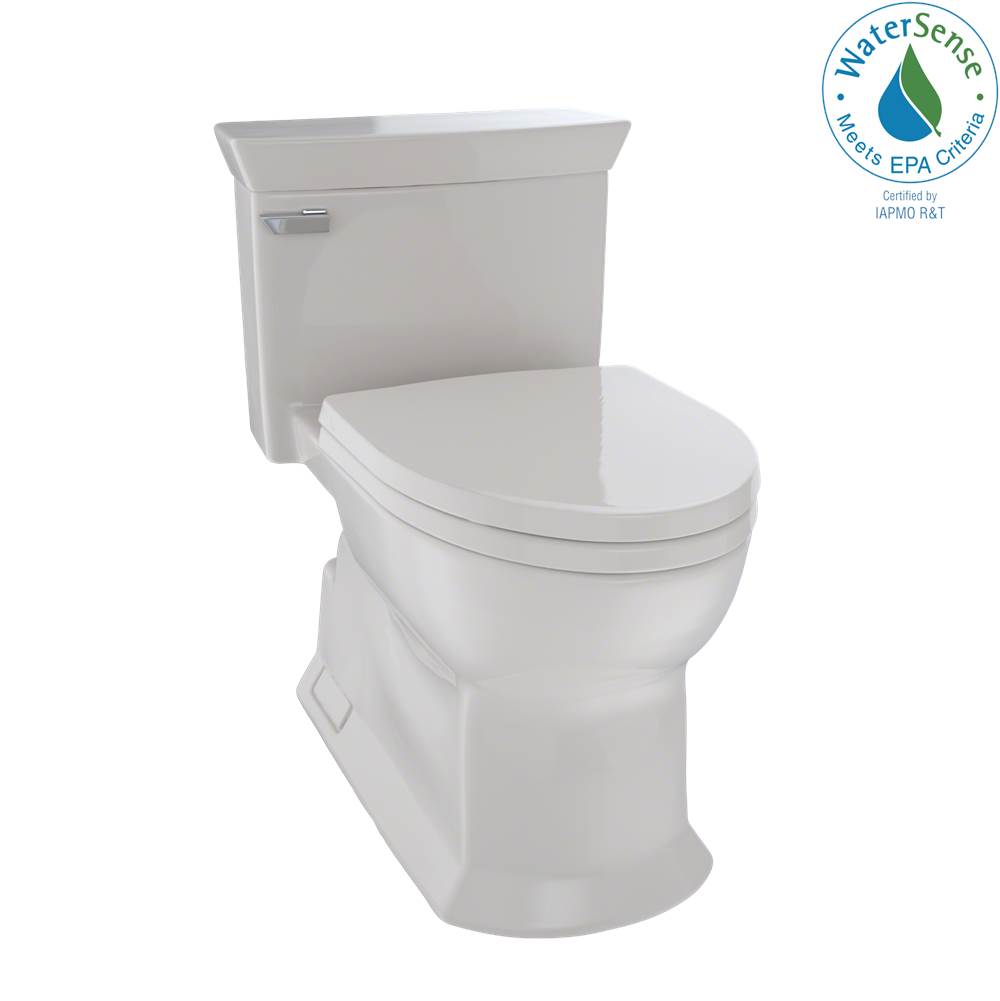 TOTO Toto® Eco Soirée® One Piece Elongated 1.28 Gpf Universal Height Skirted Toilet With Cefiontect, Sedona Beige