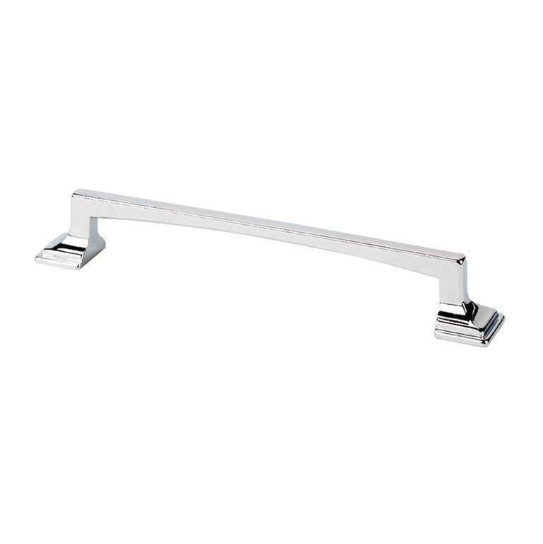 Topex Thin Square Transitional Cabinet Pull Bright Chrome 128mm
