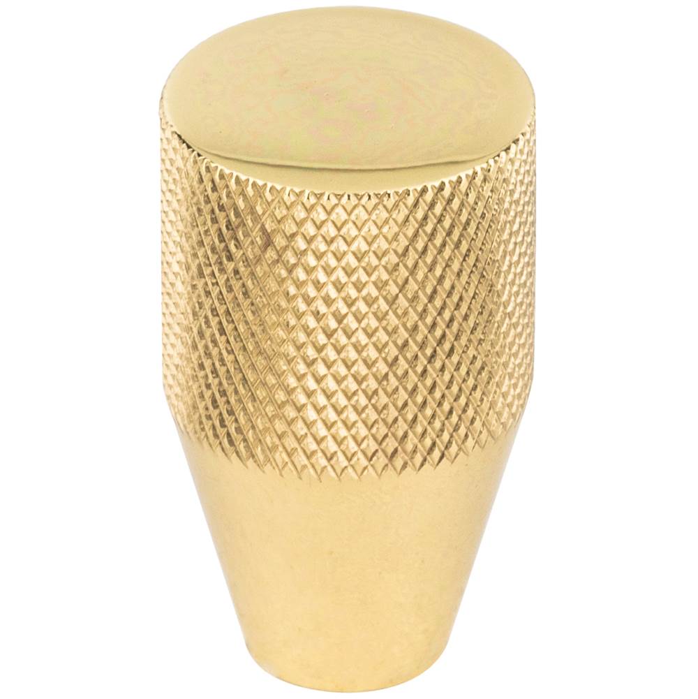 Vesta Beliza Conical Knurled Knob 3/4 Inch Polished Brass