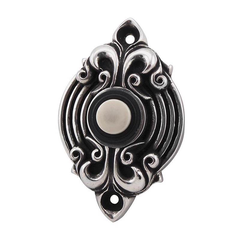 Vicenza Designs Sforza, Doorbell, Antique Silver