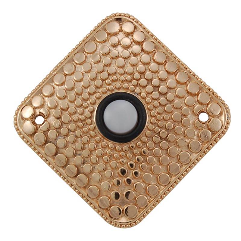 Vicenza Designs Tiziano, Doorbell, Square, Polished Gold