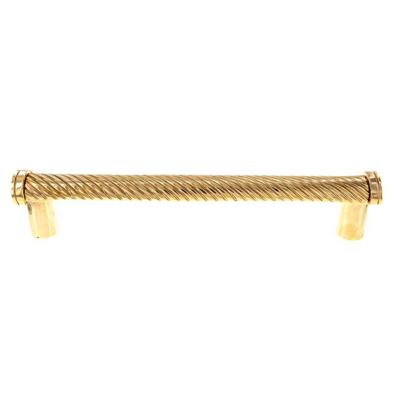 Vicenza Designs Sanzio, Pull, Appliance, Wavy Lines, 9 Inch, Polished Gold