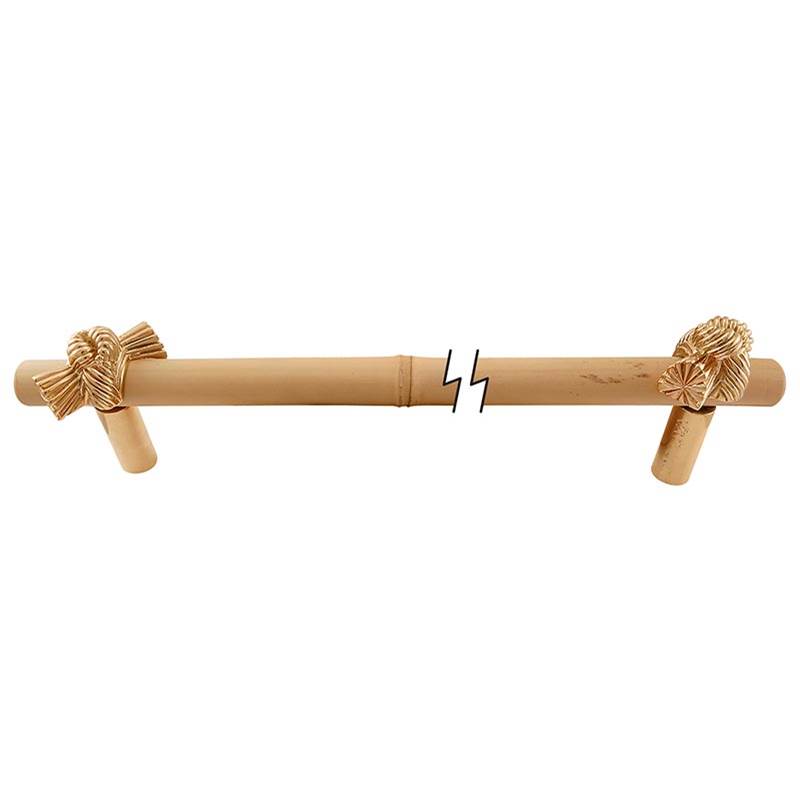 Vicenza Designs Palmaria, Pull, Appliance, Bamboo Knot, 12 Inch, Polished Gold