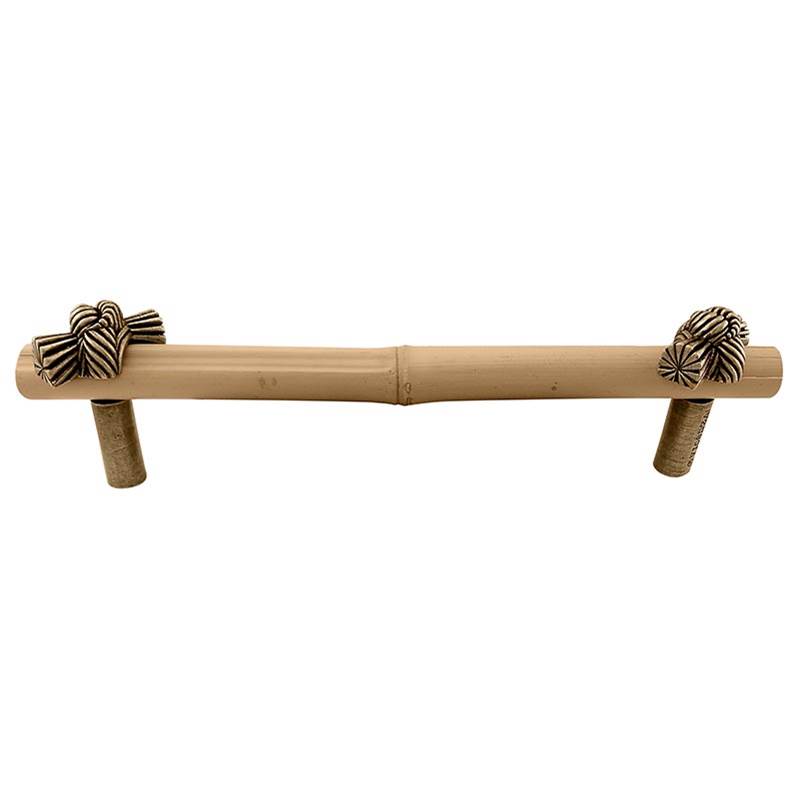 Vicenza Designs Palmaria, Pull, Appliance, Bamboo Knot, 9 Inch, Antique Brass