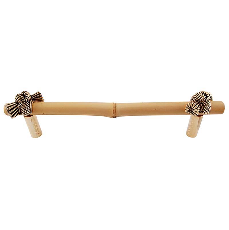 Vicenza Designs Palmaria, Pull, Appliance, Bamboo Knot, 9 Inch, Antique Gold