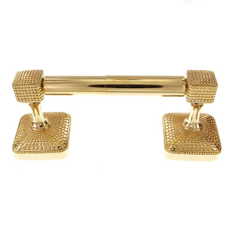 Vicenza Designs Tiziano, Toilet Paper Holder, Spring, Polished Gold