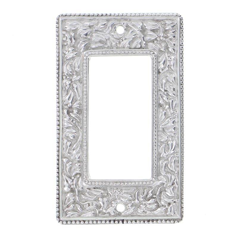 Vicenza Designs San Michele, Wall Plate, Dimmer, Polished Silver