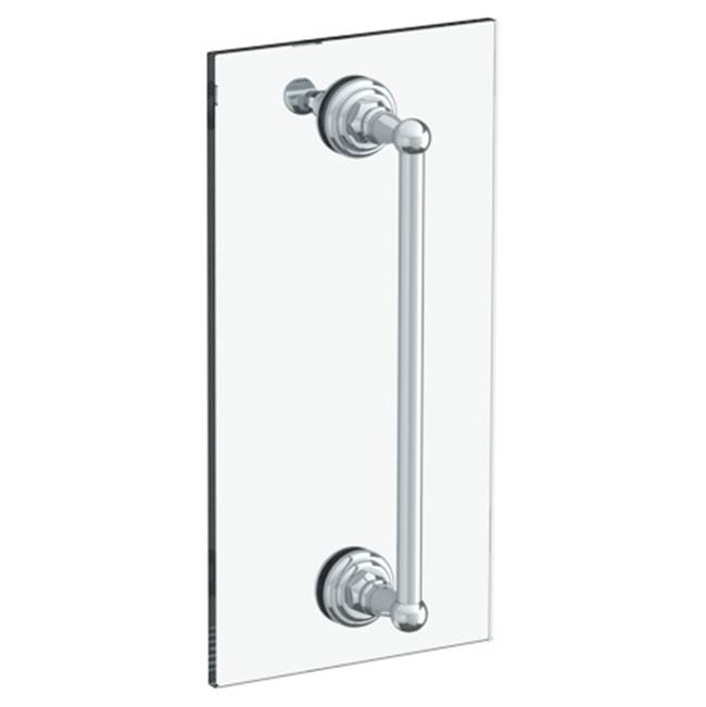 Watermark Rochester 24'' shower door pull with knob/ glass mount towel bar with hook