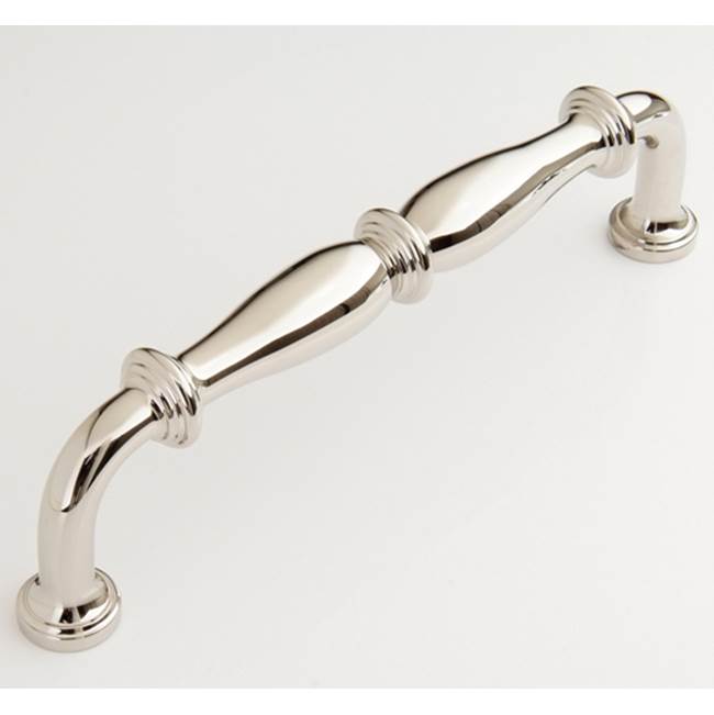 Water Street Brass Bead 6'' Pull - Hammered - Polished Chrome