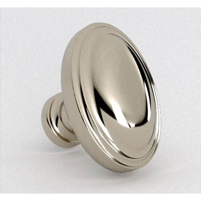 Water Street Brass Jamestown Oval Knob - Polished Brass No Lacquer