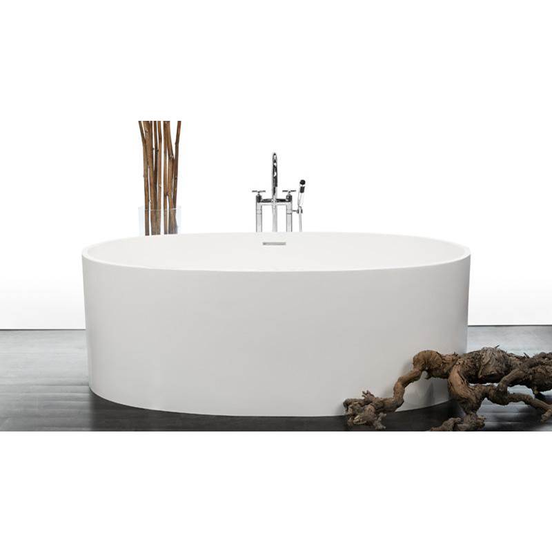 WETSTYLE Be Bath 66 X 34 X 22 - Fs  - Built In Sb O/F & Drain - Copper Conn - White True High Gloss