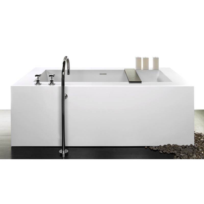 WETSTYLE Cube Bath 72 X 40 X 24 - Fs - Built In Sb O/F & Drain - Copper Conn - White Matte