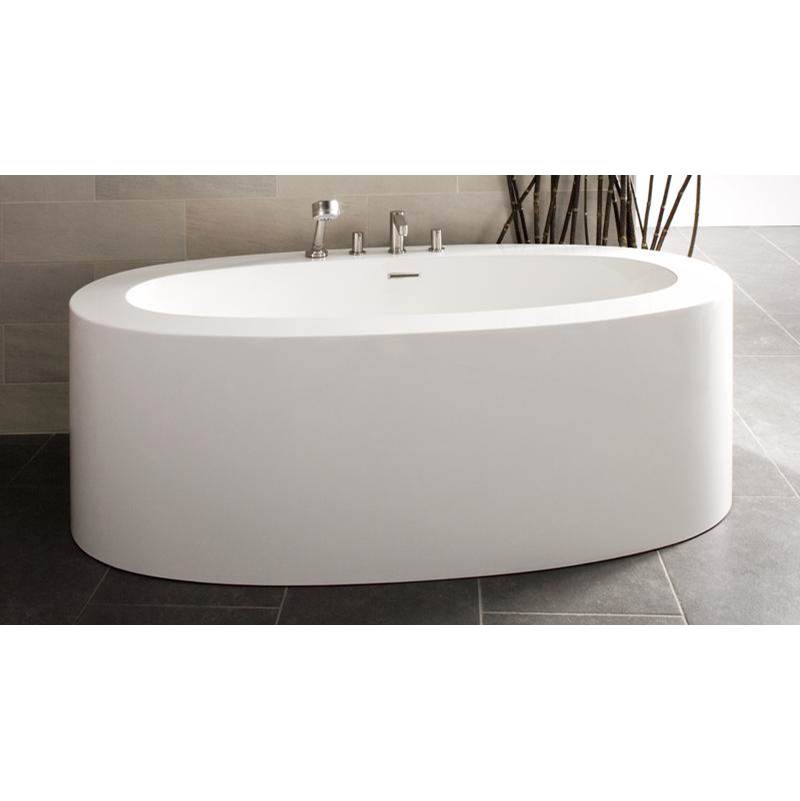 WETSTYLE Ove Bath 72 X 36 X 24 - Fs - Built In Nt O/F & Pc Drain - White Matte