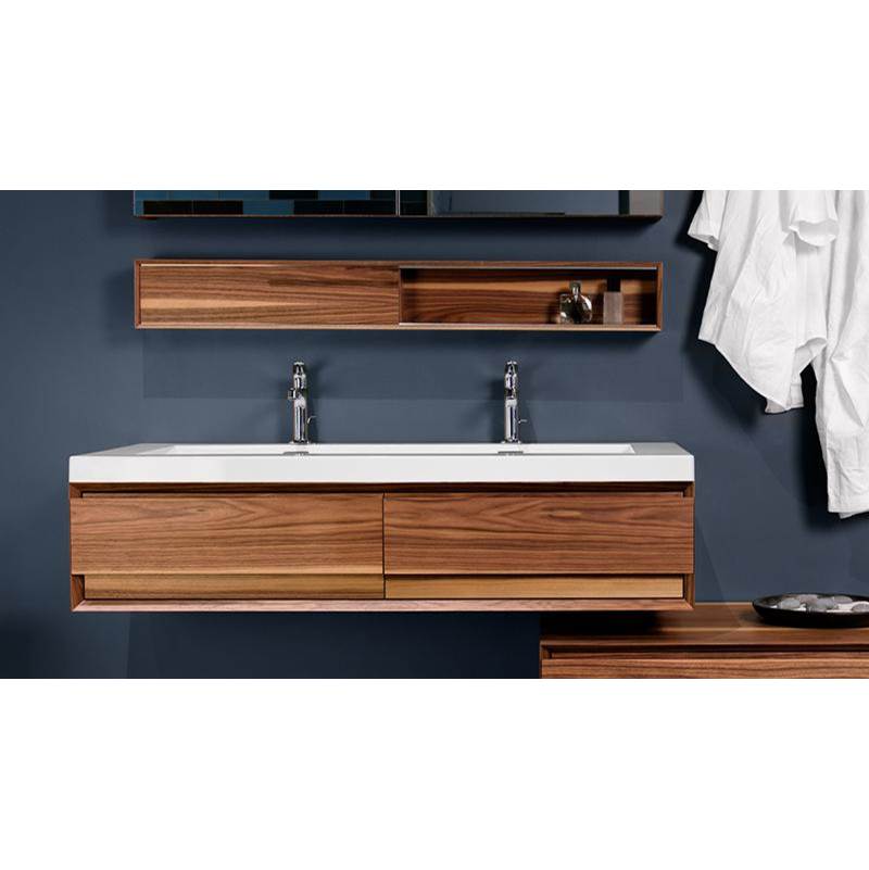 WETSTYLE Furniture ''M'' - Vanity Wall-Mount 24 X 10 - Lacquer Stone Harbour Grey Matt