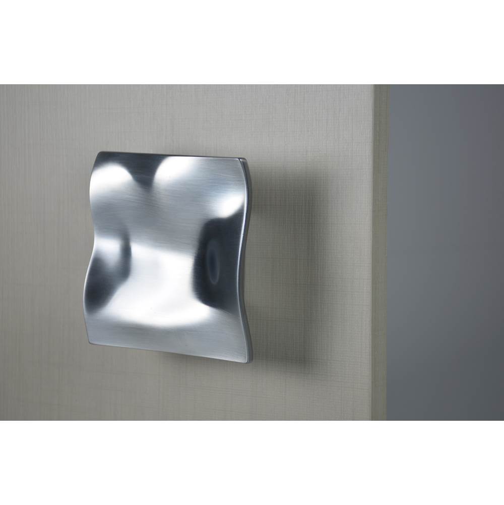Zen Design Aqua di Zen Door Knob Single W 4 1/8'' x H 4 1/8'' Brushed chrome
