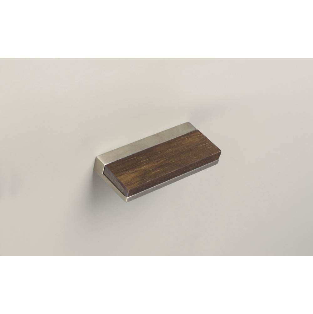 Zen Design Scandinavia Wood Handle Centers 1 7/8''  Brushed Nickel