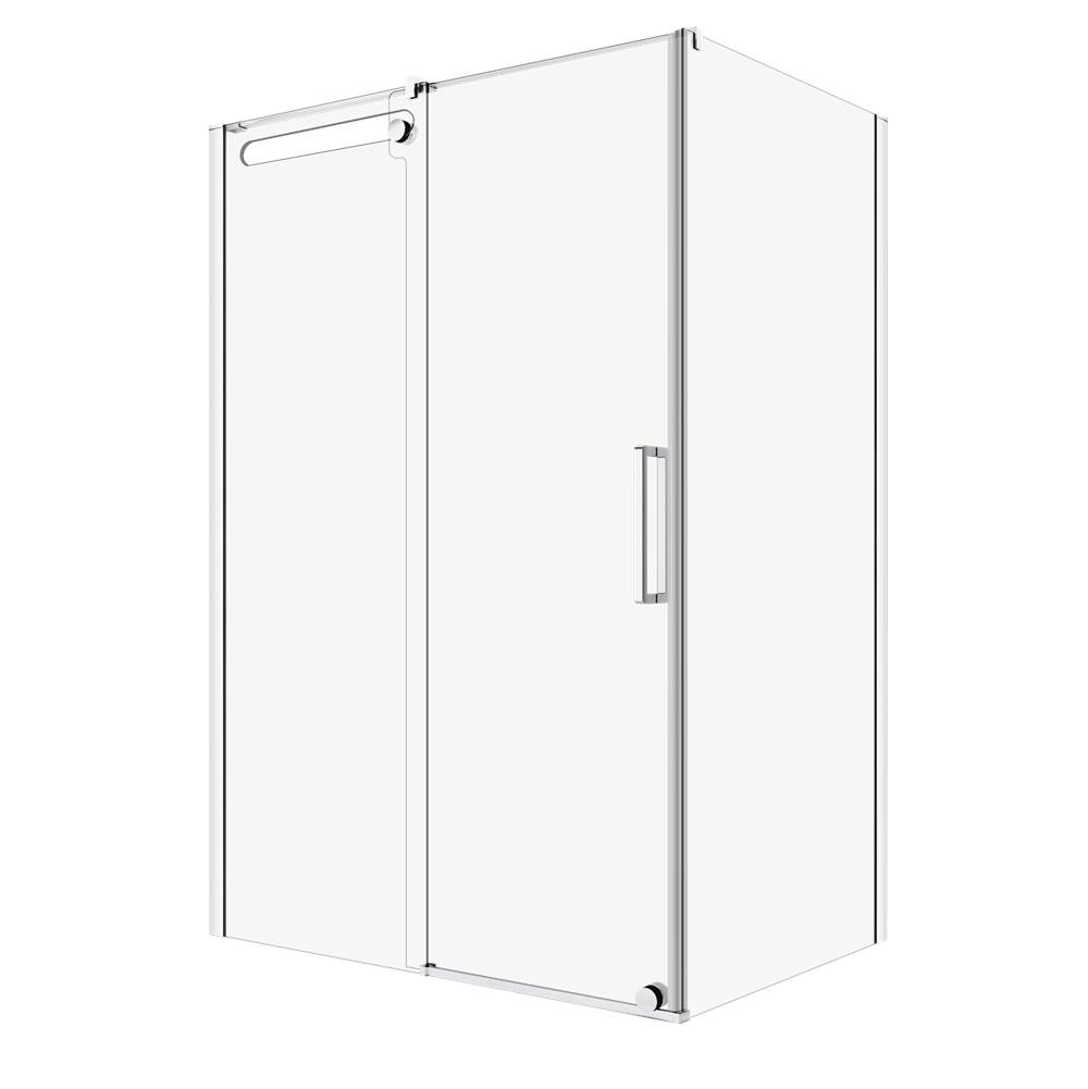 Zitta Pure 54 Chrome Clear Straight  Shower Door