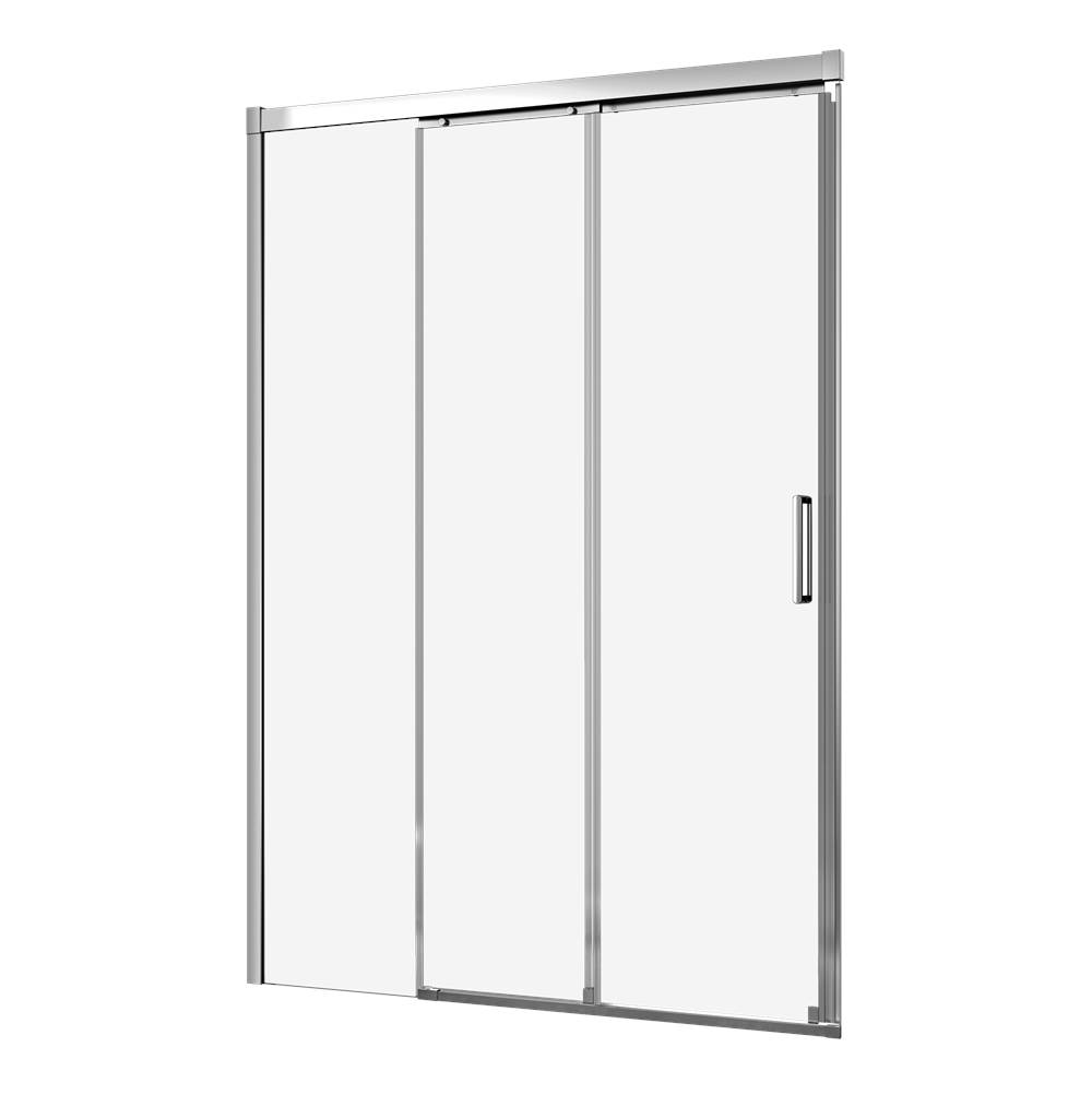 Zitta Caldara 42 Chrome Clear Straight Shower Door