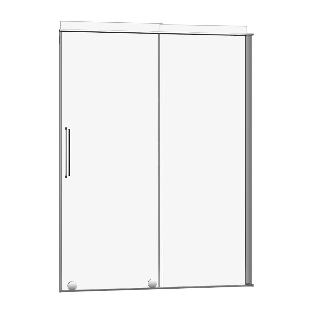 Zitta Slim 48 Chrome Straight Shower Door